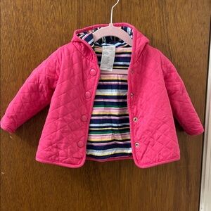 First Impressions Pink Quilted Jacket